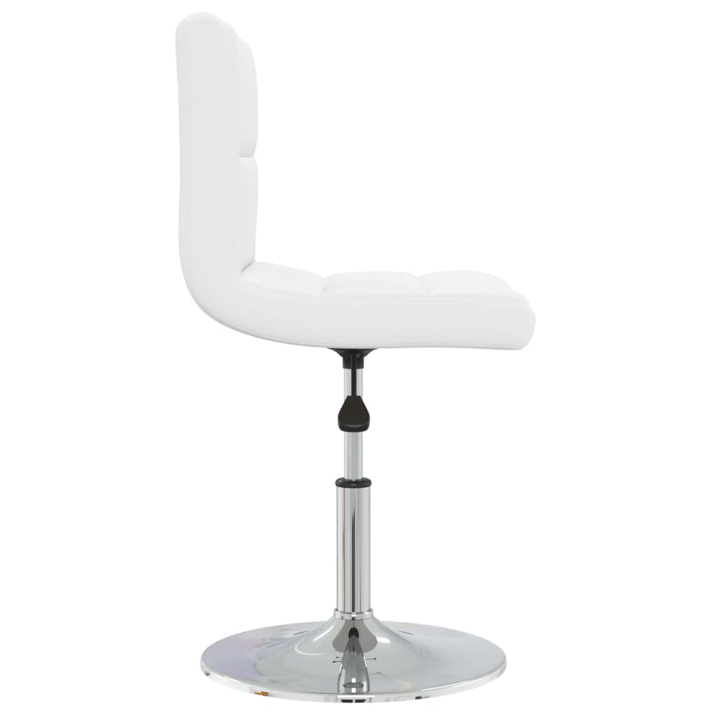 vidaXL Blagovaonska stolica od umjetne kože bijela