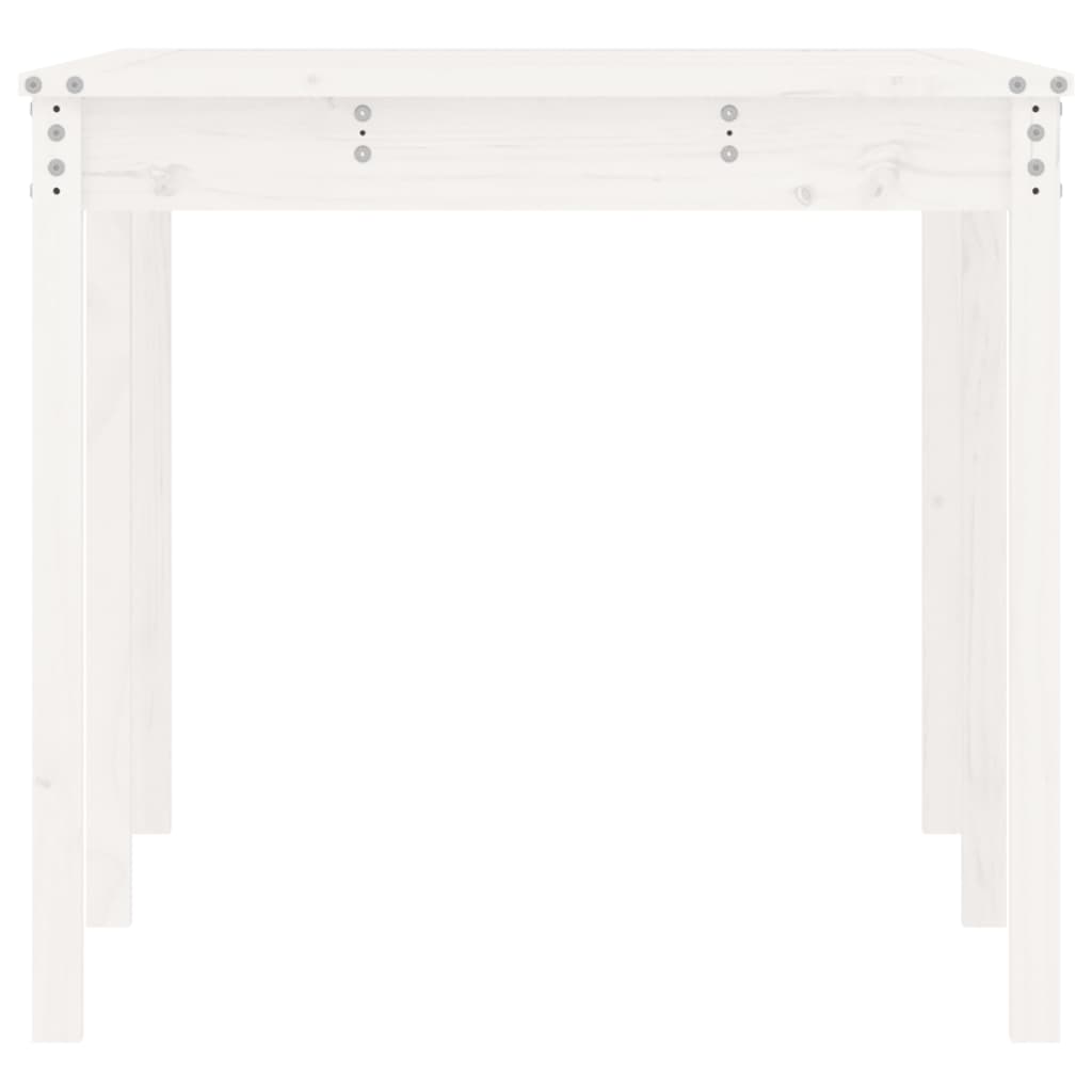 vidaXL Vrtni stol bijeli 159,5 x 82,5 x 76 cm od masivne borovine