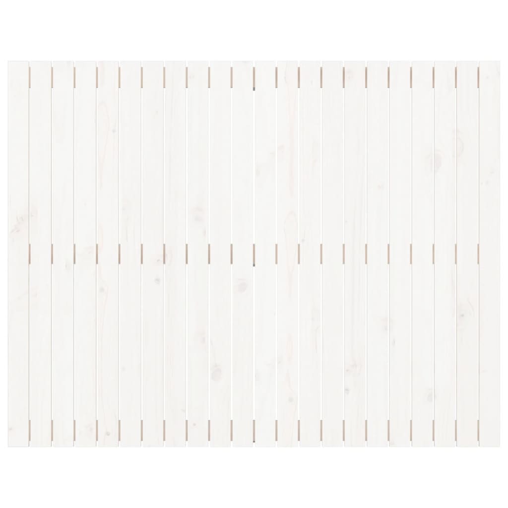 vidaXL Zidno uzglavlje bijelo 140x3x110 cm od masivne borovine