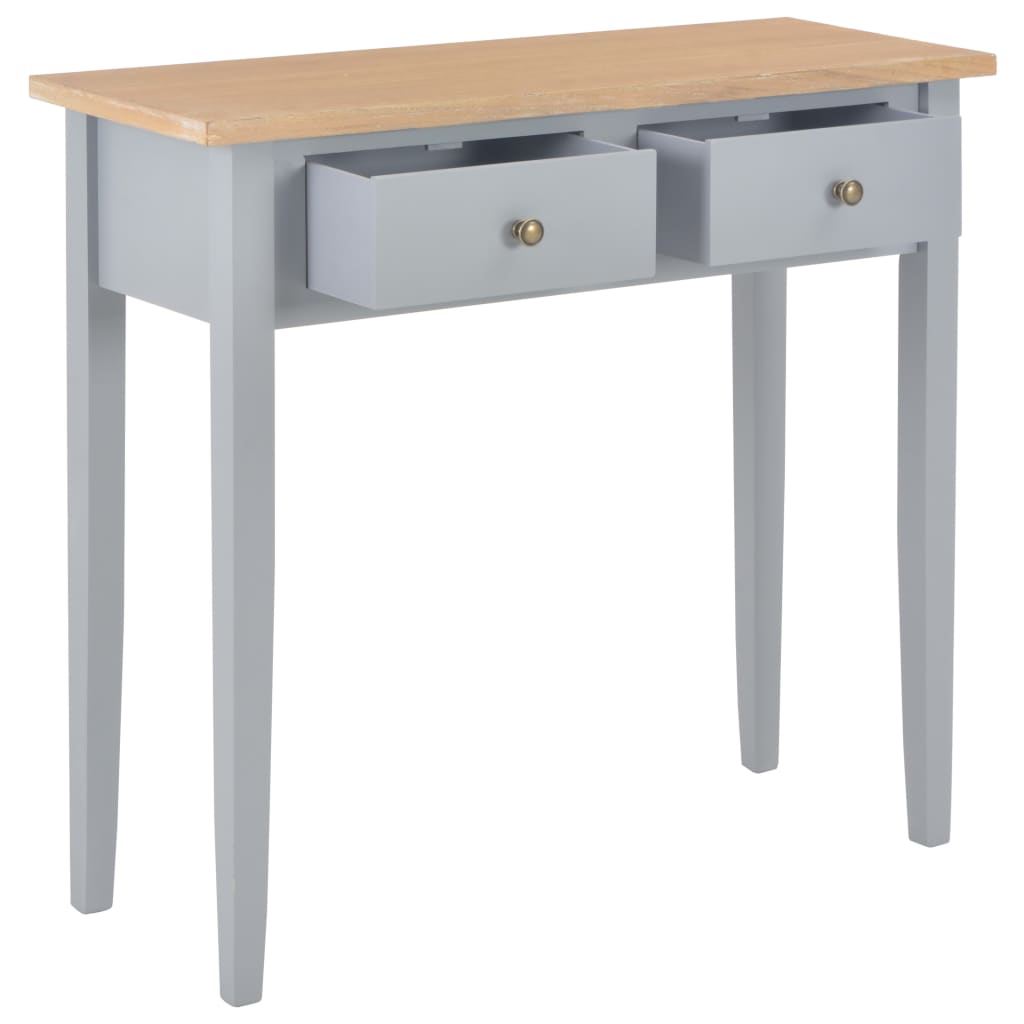 280054 vidaXL Dressing Console Table Grey 79x30x74 cm Wood