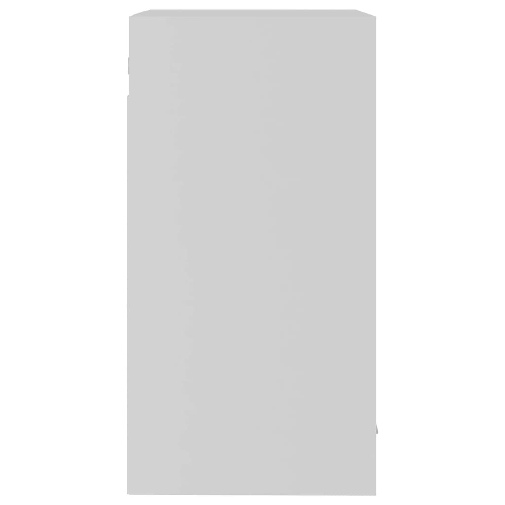 vidaXL Viseći stakleni ormarić bijeli 40 x 31 x 60 cm od iverice