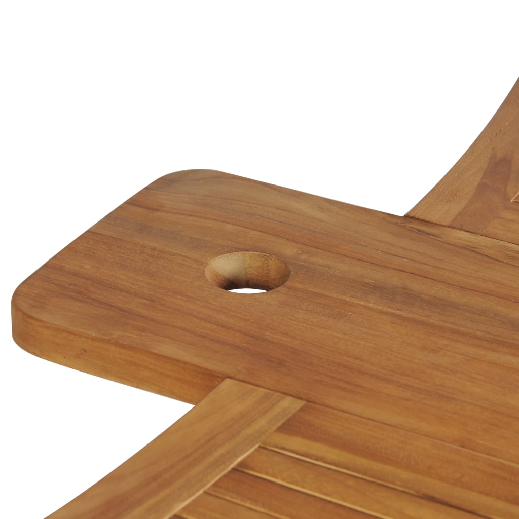 vidaXL Sklopivi barski stol od masivne tikovine 155 x 53 x 105 cm