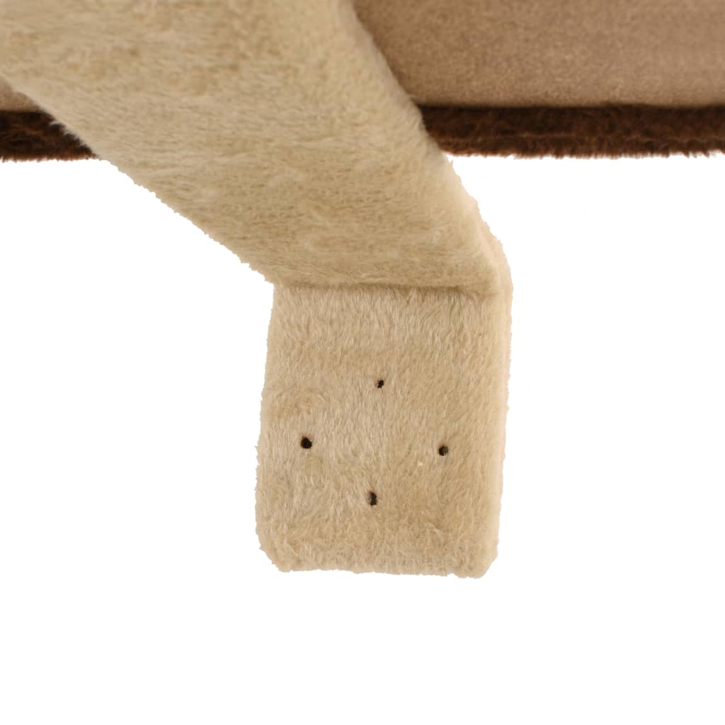 vidaXL Zidna penjalica za mačke sa stupovima za grebanje od sisala 194 cm bež/smeđa