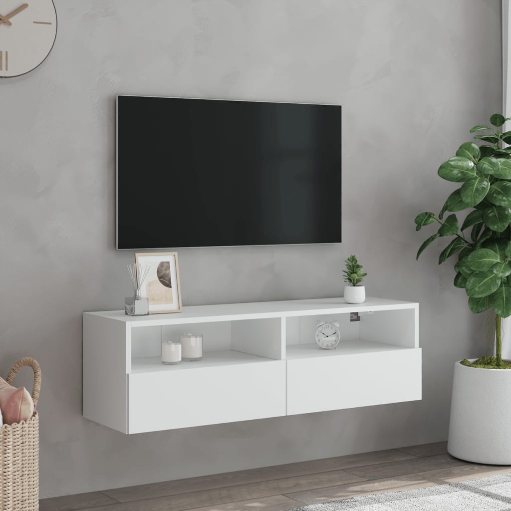 vidaXL Zidni TV ormarić bijeli 100 x 30 x 30 cm od konstruiranog drva