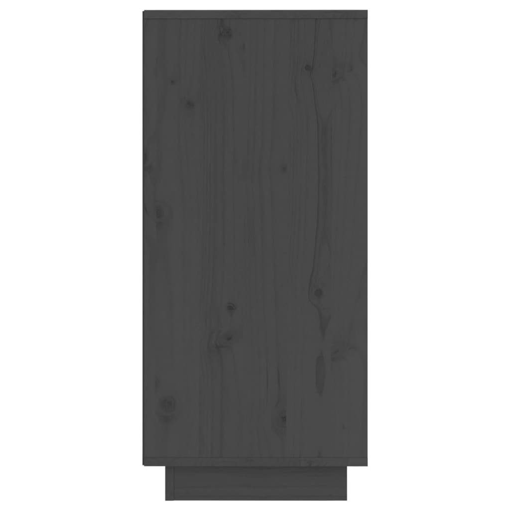 vidaXL Komoda siva 31,5 x 34 x 75 cm od masivne borovine