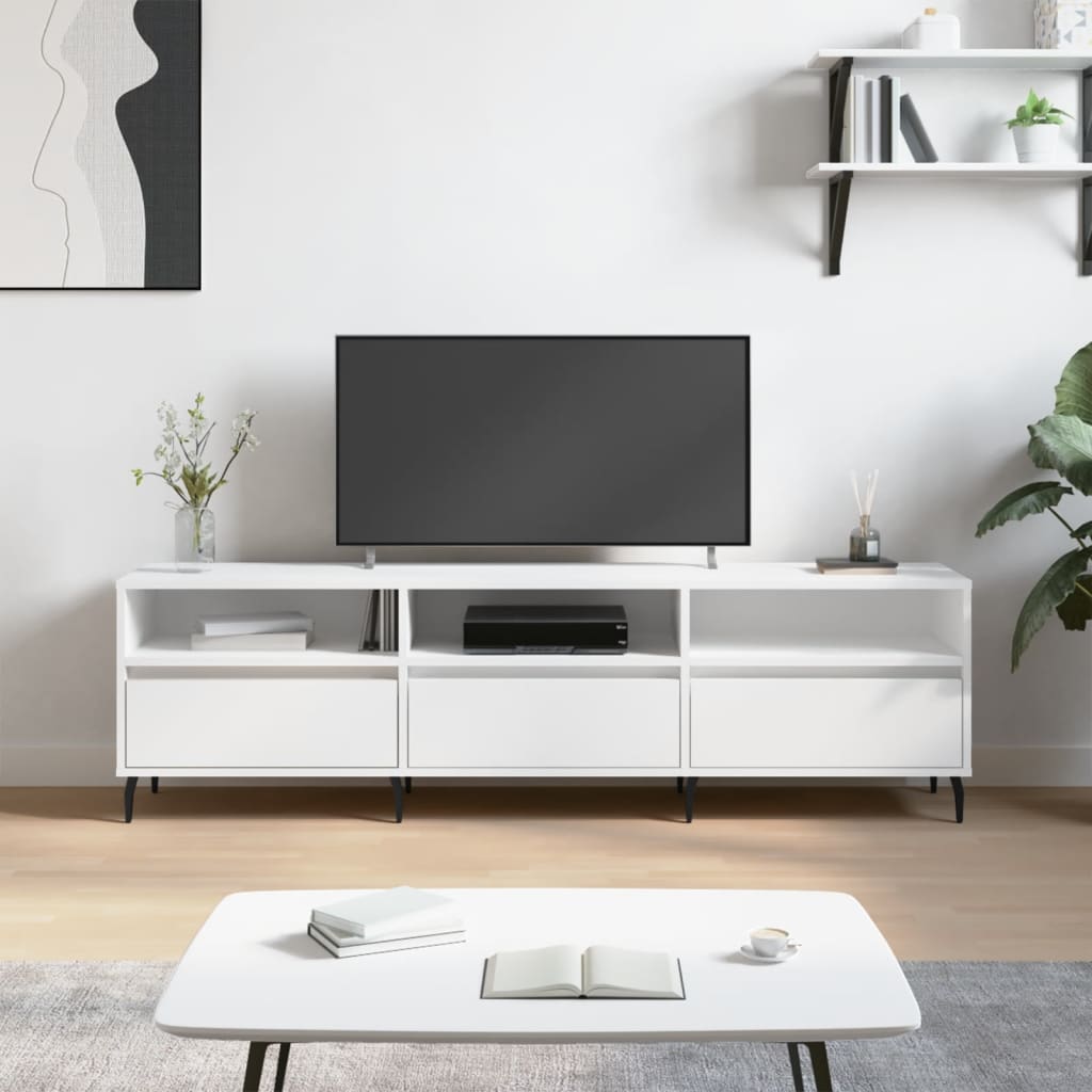 vidaXL TV ormarić bijeli 150x30x44,5 cm od konstruiranog drva