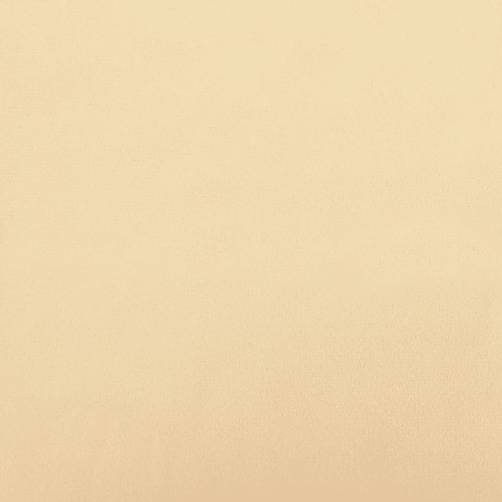 vidaXL Tabure krem bijeli 60x60x36 cm baršunasti