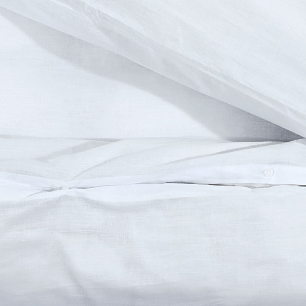 vidaXL Set posteljine za poplun bijela 200x200 cm pamučni