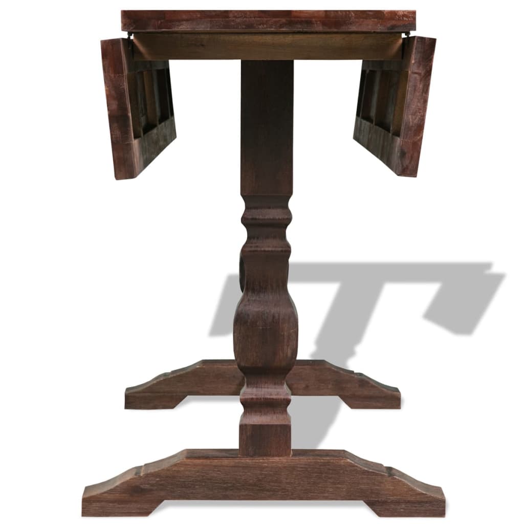 vidaXL Sklopivi Stol s Duplim Postoljem Drvo Akacije 180x80x75 cm