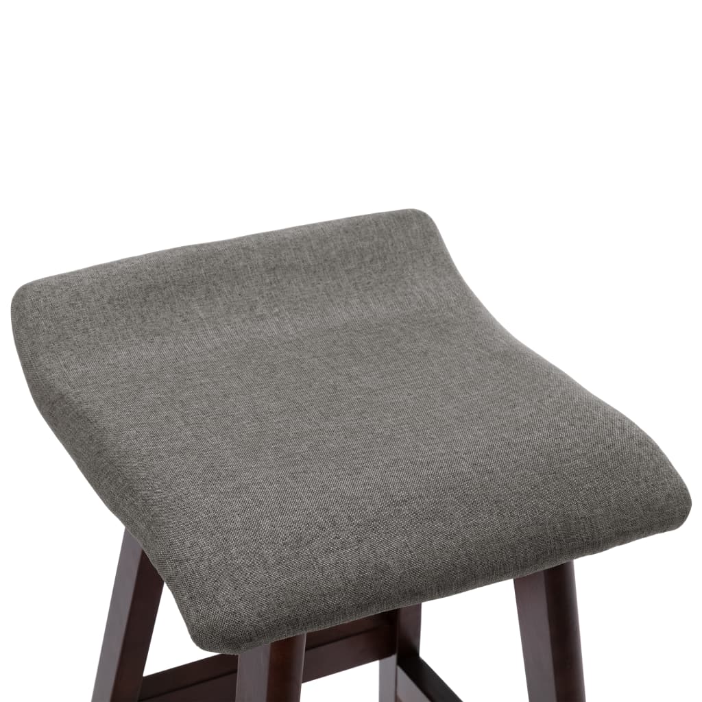 vidaXL Barska stolica od tkanine tamnosiva