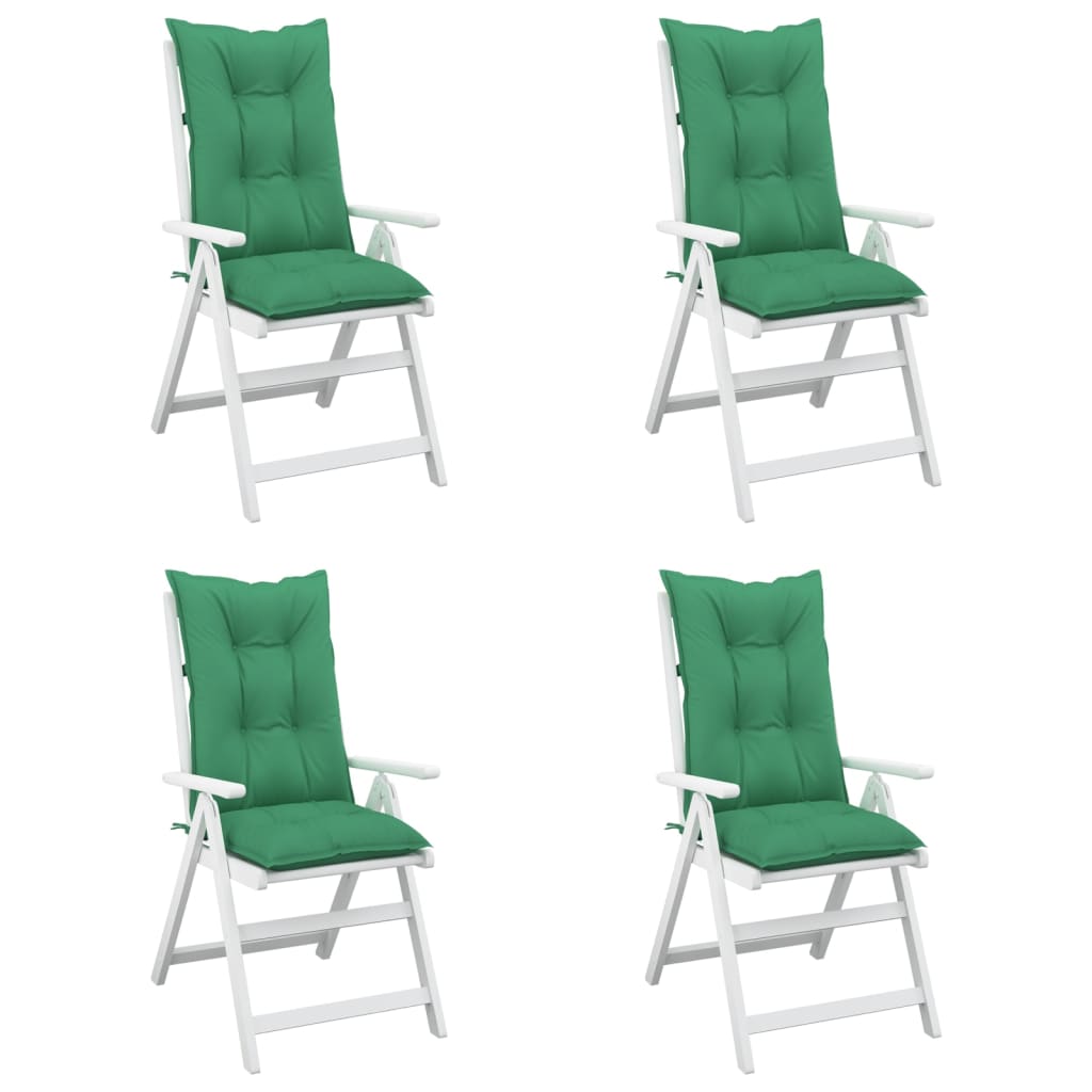 vidaXL Jastuci za vrtne stolice 4 kom zeleni 120x50x7 cm od tkanine