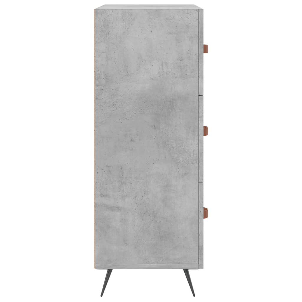 vidaXL Komoda siva boja betona 69,5 x 34 x 90 cm od konstruiranog drva