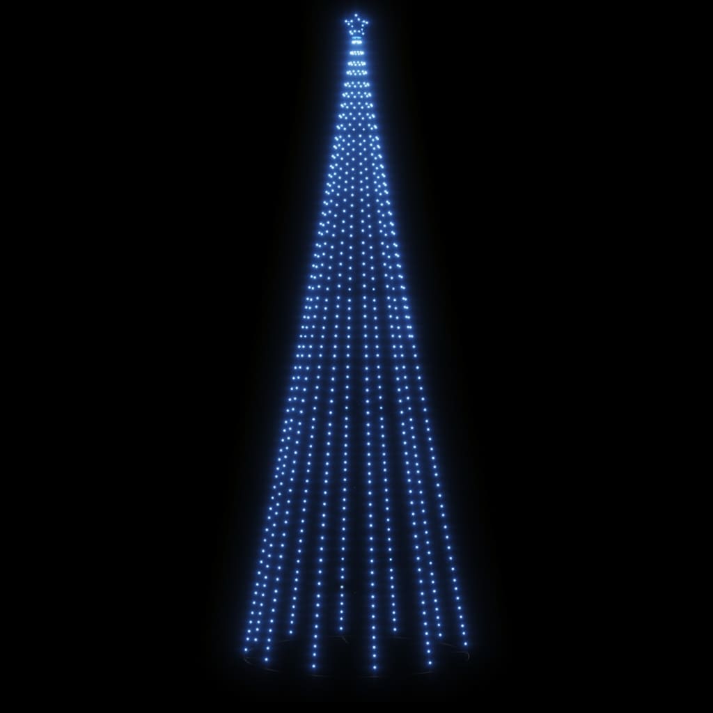 vidaXL Božićno drvce sa šiljkom i 732 LED žarulje plave 500 cm