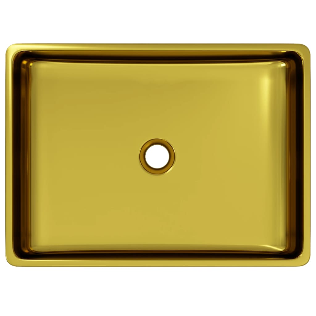vidaXL Umivaonik 41 x 30 x 12 cm keramički zlatni