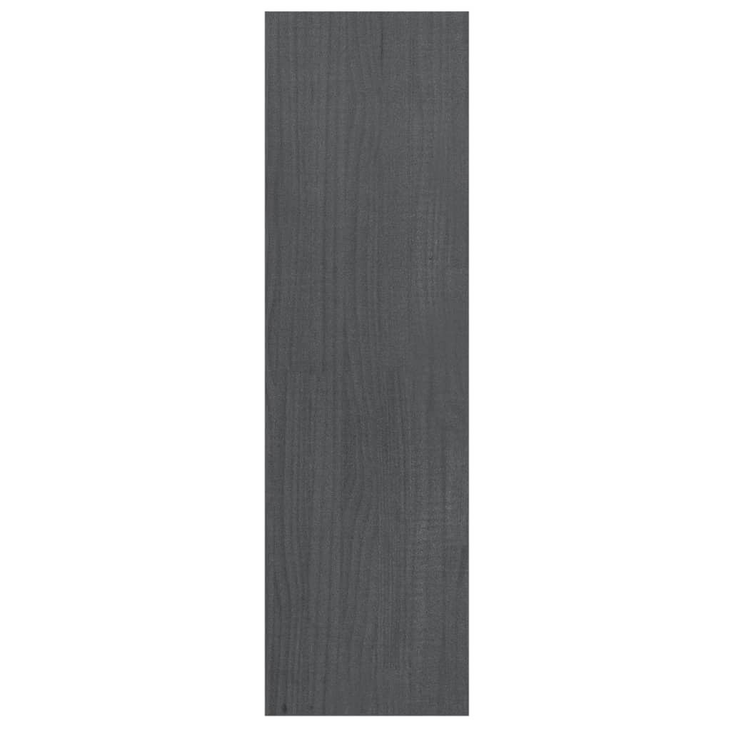 vidaXL Ormarić za knjige / pregrada sivi 40x30x103,5 cm od borovine