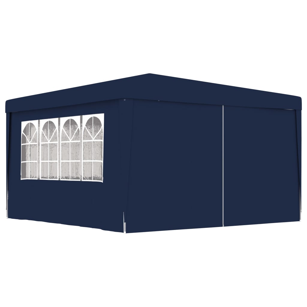 vidaXL Profesionalni šator za zabave 4 x 4 m plavi 90 g/m²