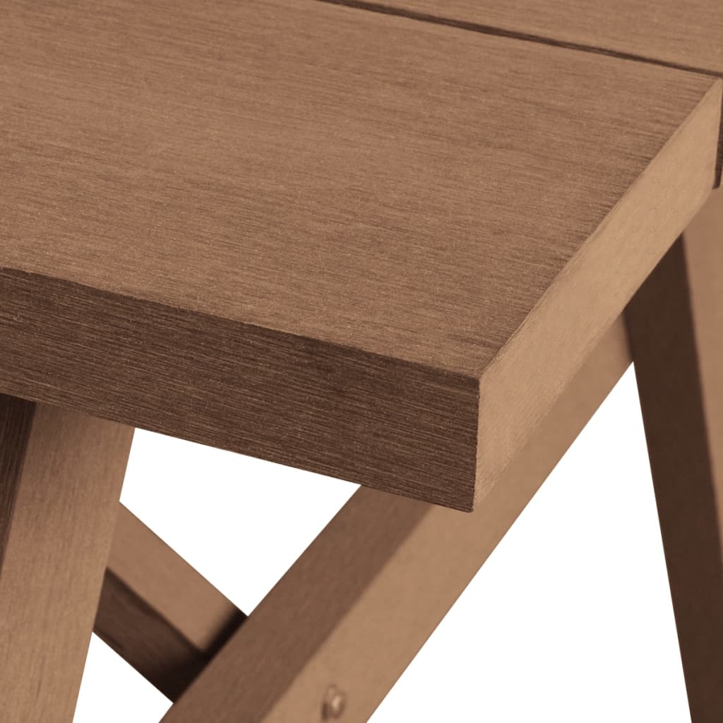 vidaXL Izletski stol i klupe 150 x 139 x 72,5 cm smeđe WPC