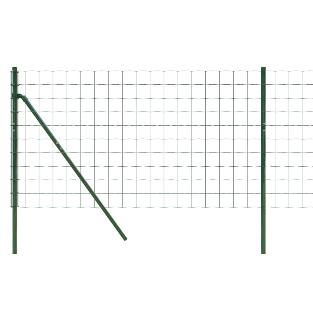 vidaXL Ograda od žičane mreže zelena 0,8 x 25 m od pocinčanog čelika