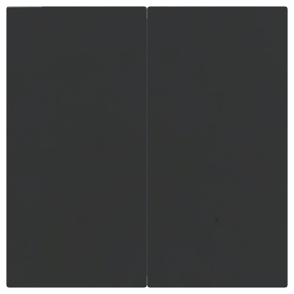 vidaXL 5-dijelni vrtni blagovaonski set sivo-crni poliratan i čelik