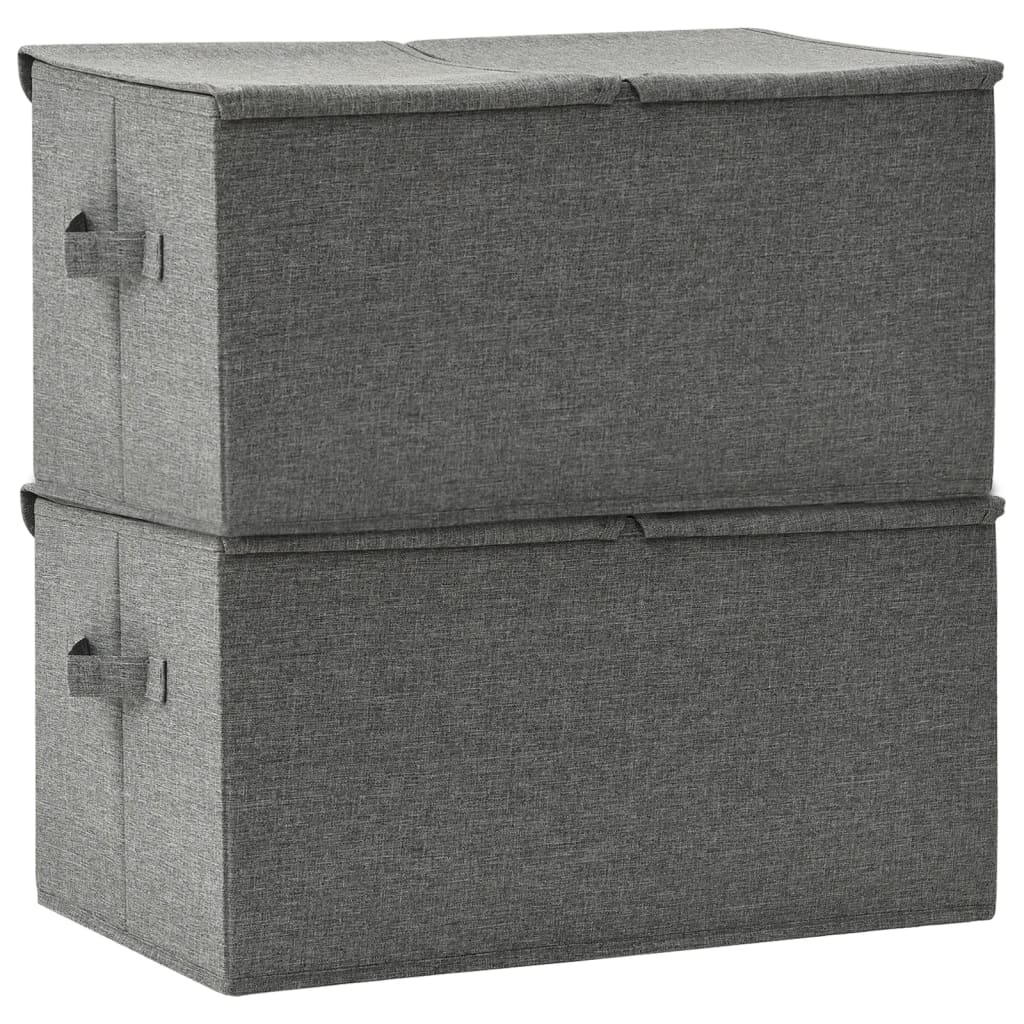 vidaXL Kutije za pohranu 2 kom od tkanine 50 x 30 x 25 cm antracit
