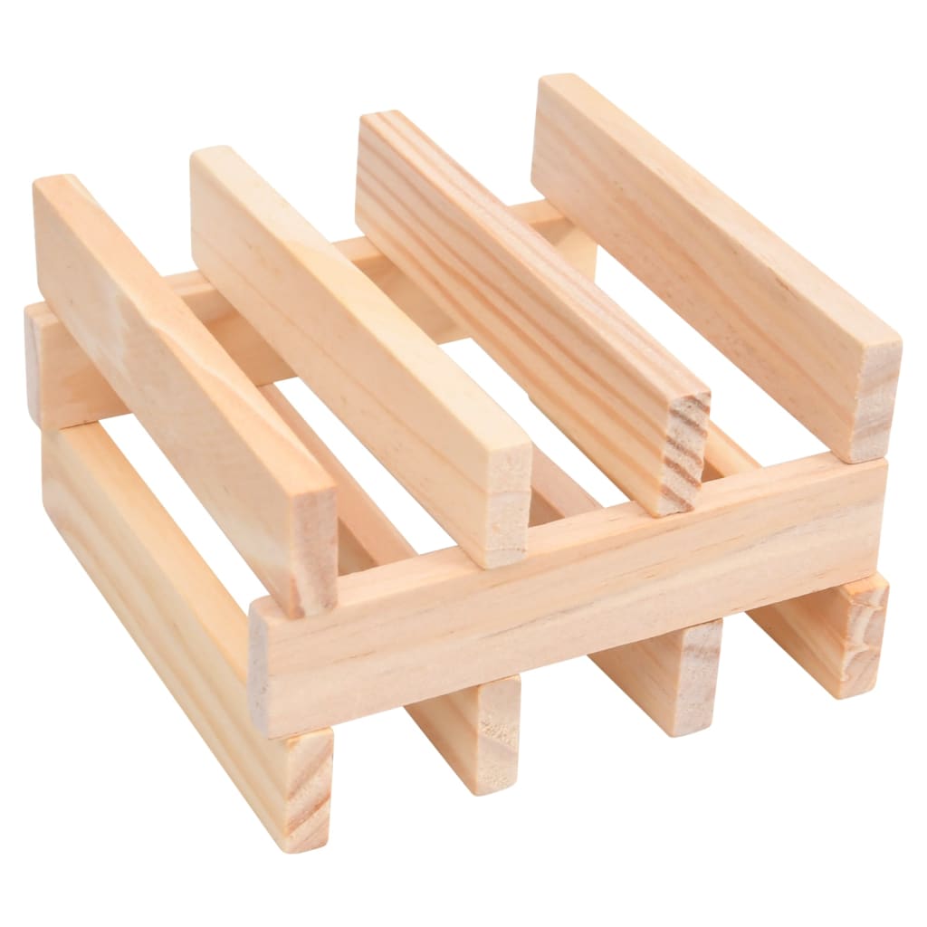 vidaXL Set drvenih građevnih blokova od 150 komada obojeni od borovine
