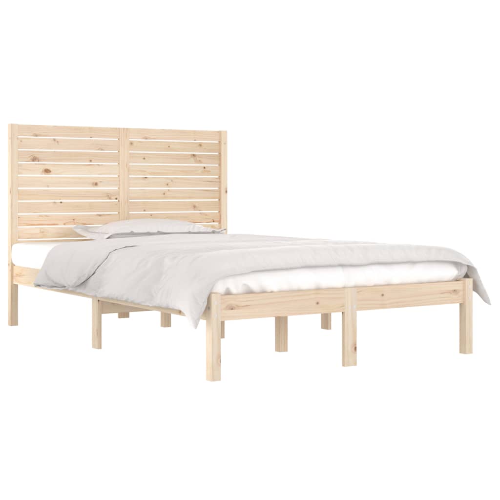 vidaXL Okvir za krevet od masivnog drva 120 x 190 cm mali bračni