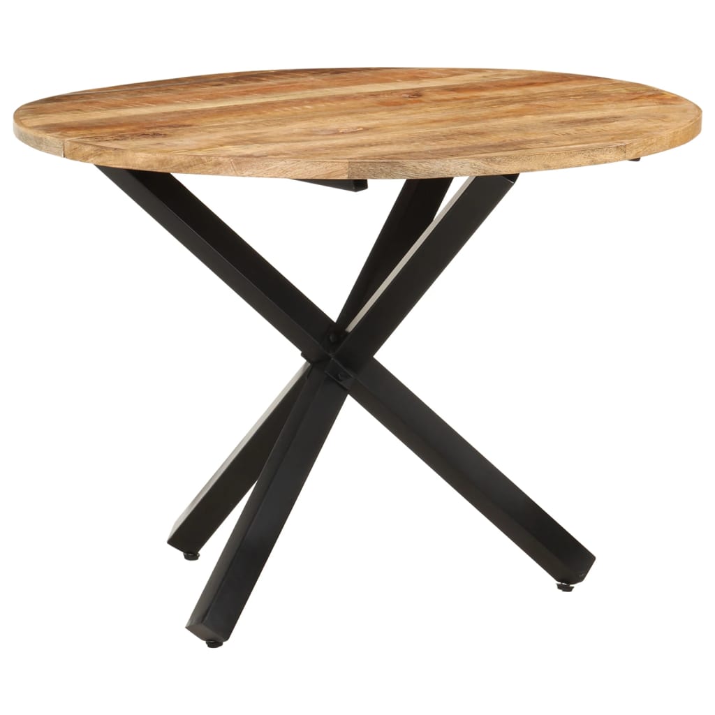 vidaXL Blagovaonski stol okrugli 100x100x75 cm od grubog drva manga