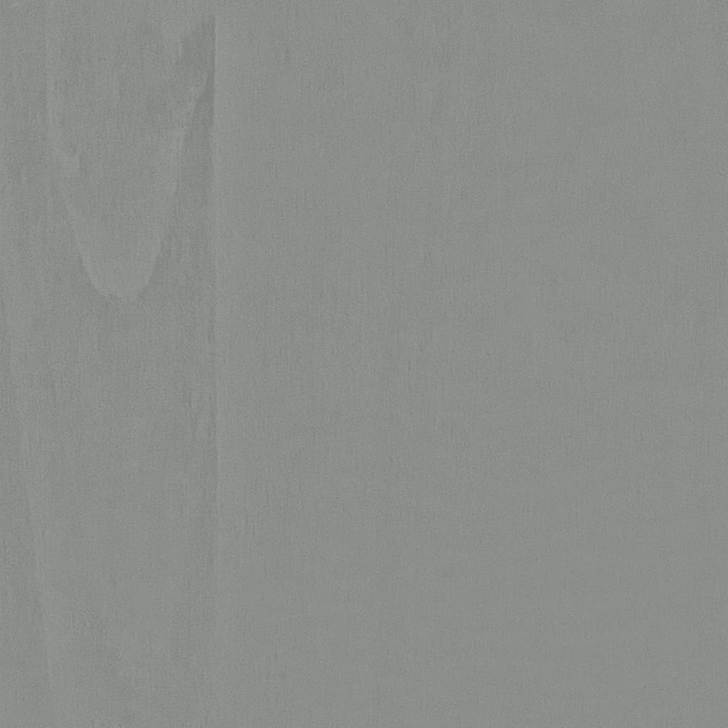 vidaXL Komoda Corona siva 112x43x78 cm masivna borovina meksički stil