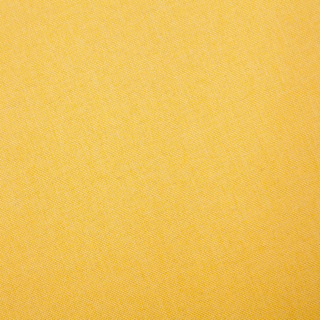 vidaXL Trosjed od tkanine žuti