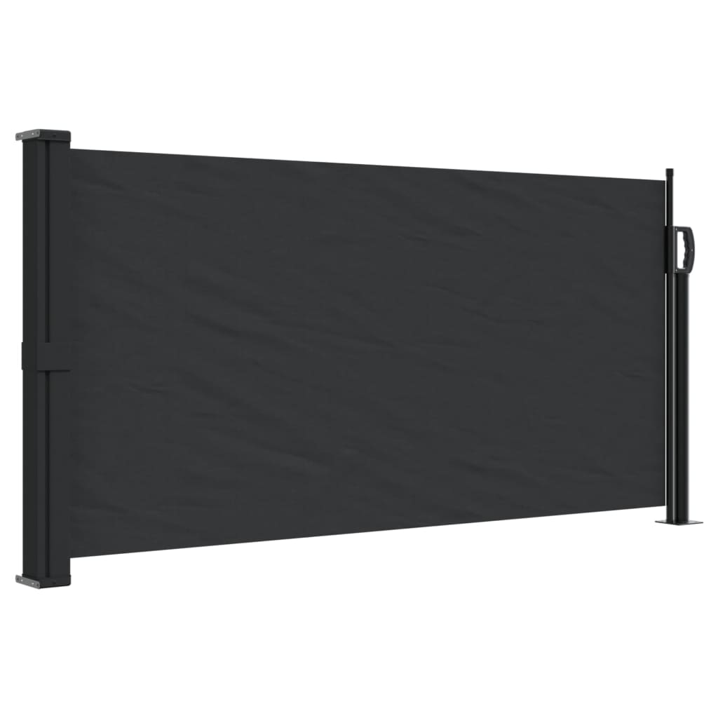 vidaXL Bočna tenda na uvlačenje crna 100 x 300 cm