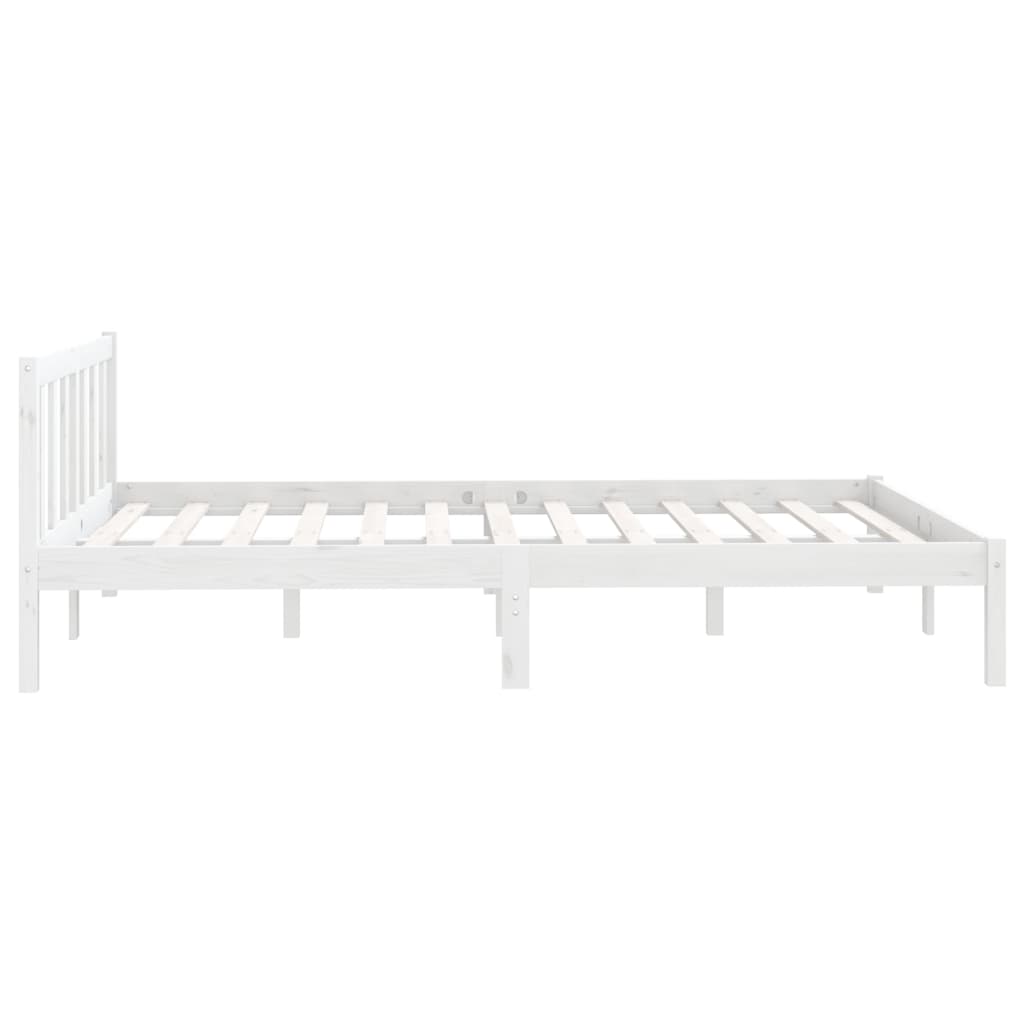 vidaXL Okvir za krevet od borovine bijeli 120 x 190 cm mali bračni