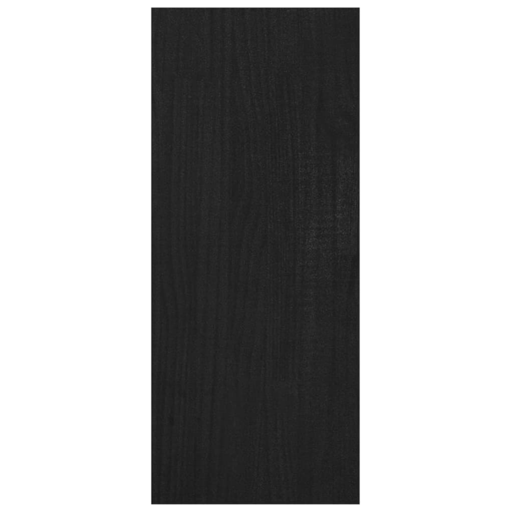 vidaXL Ormarić za knjige / sobna pregrada crni 100x30x71,5 cm borovina