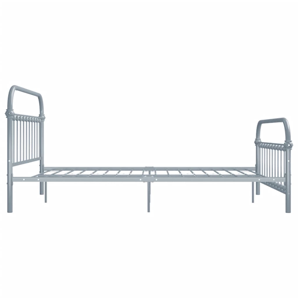 vidaXL Okvir za krevet sivi metalni 160 x 200 cm