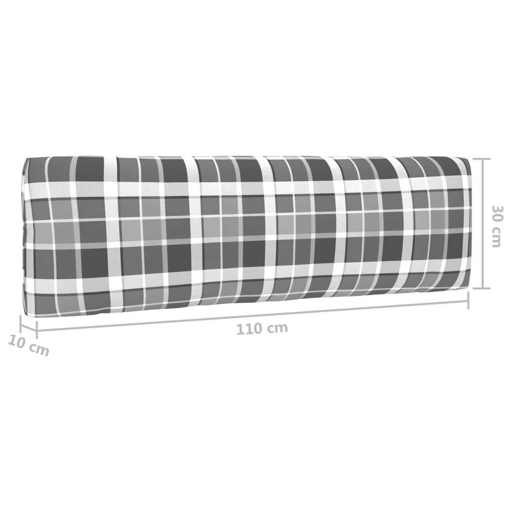 vidaXL 4-dijelna garnitura od paleta od sivo impregnirane borovine