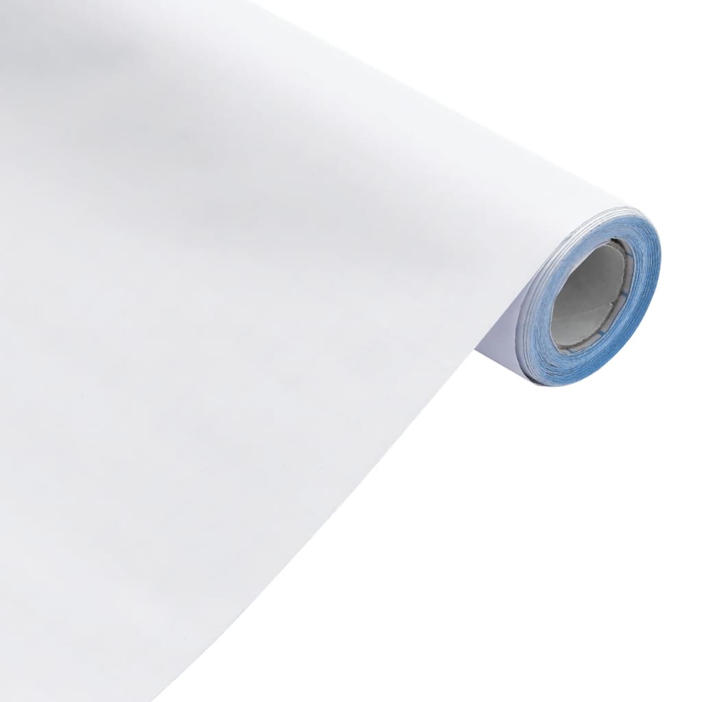 vidaXL Naljepnica za namještaj samoljepljiva mat bijela 90x500 cm PVC