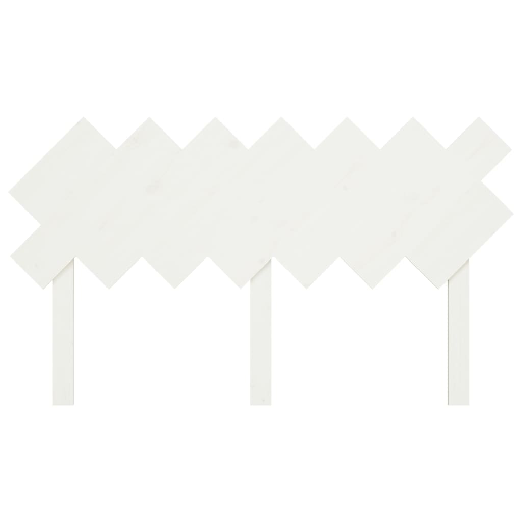 vidaXL Uzglavlje za krevet Bijela 141x3x80,5 cm od masivne borovine