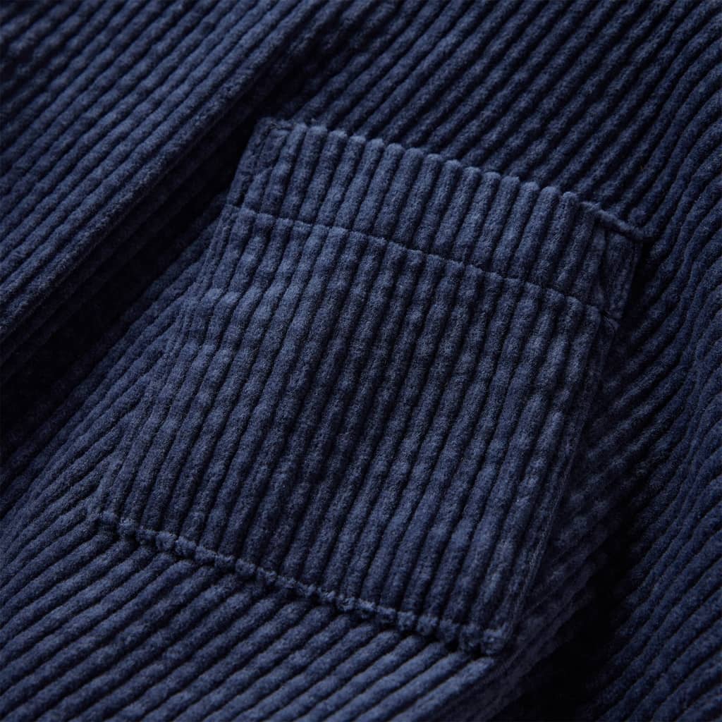 Dječja suknja s džepovima od samta modra 92
