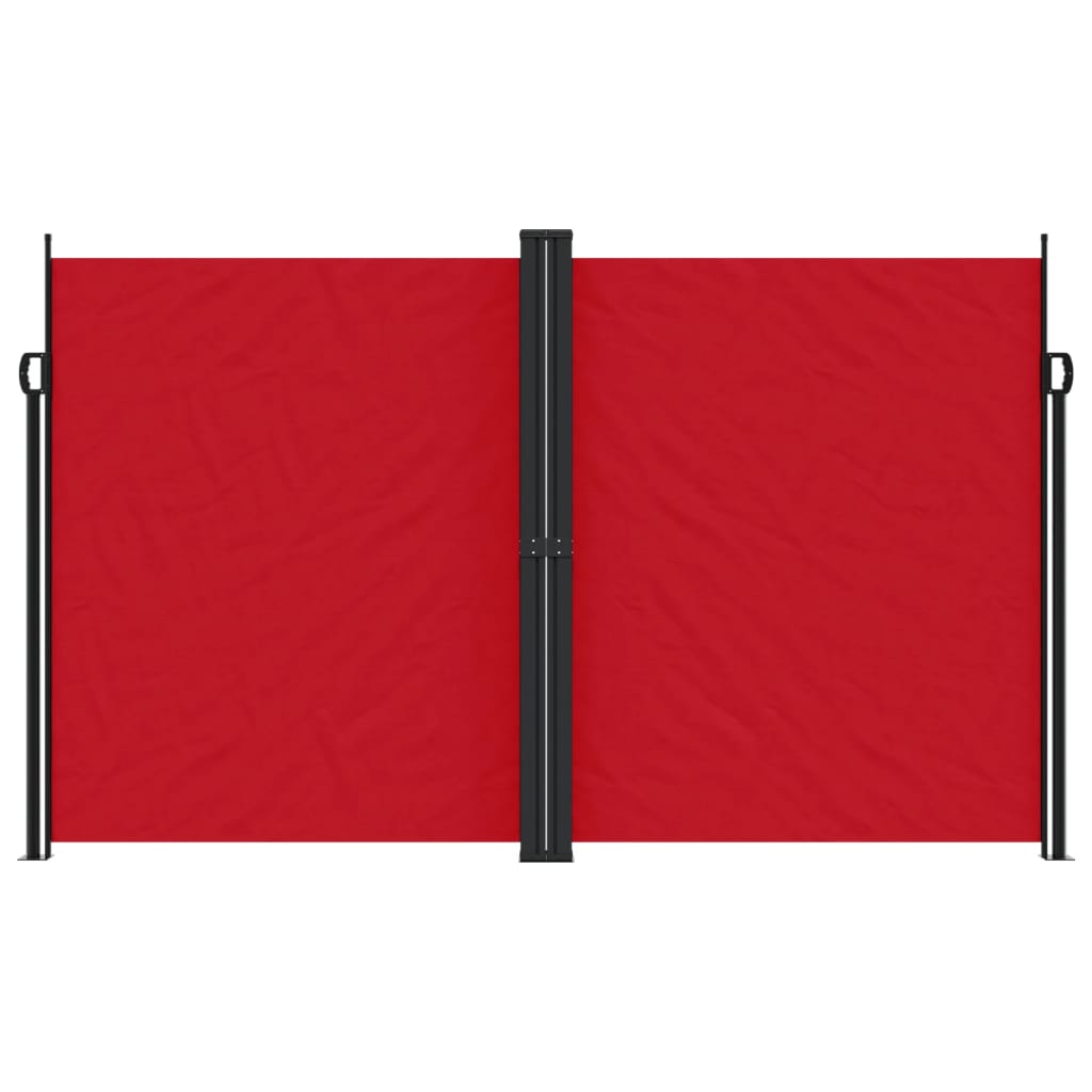 vidaXL Bočna tenda na uvlačenje crvena 200x1000 cm