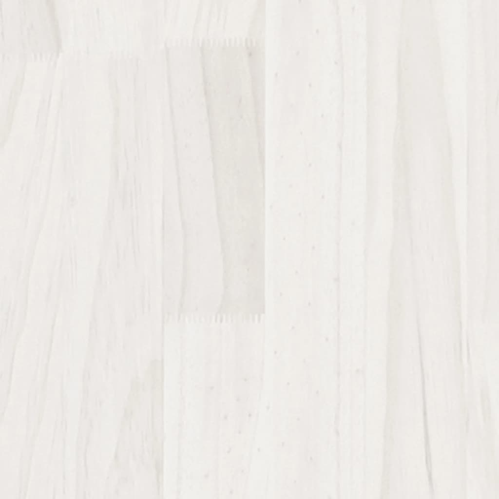 vidaXL Noćni ormarić bijeli 40 x 29,5 x 64 cm od masivne borovine