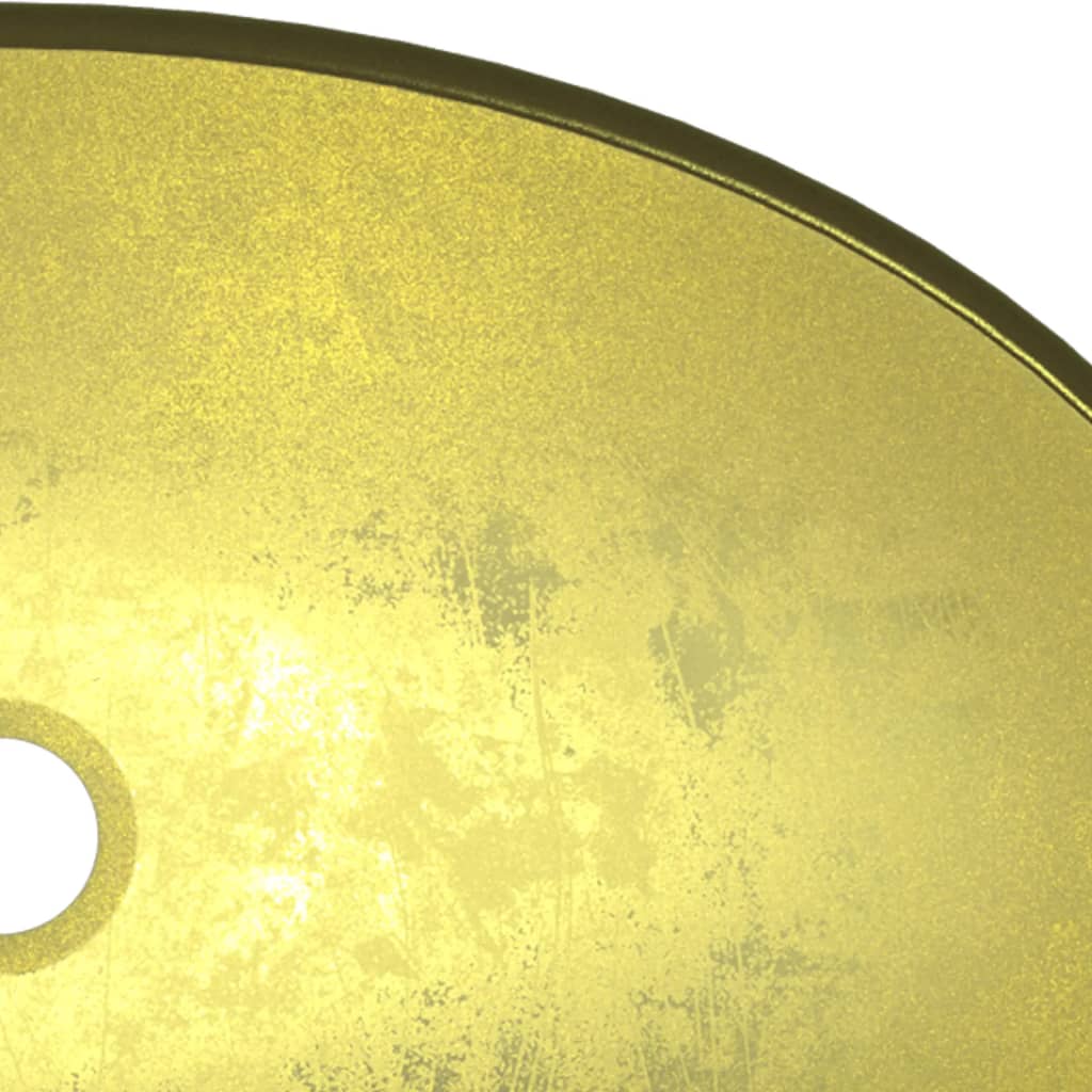 vidaXL Umivaonik od kaljenog stakla 54,5 x 35 x 15,5 cm zlatni
