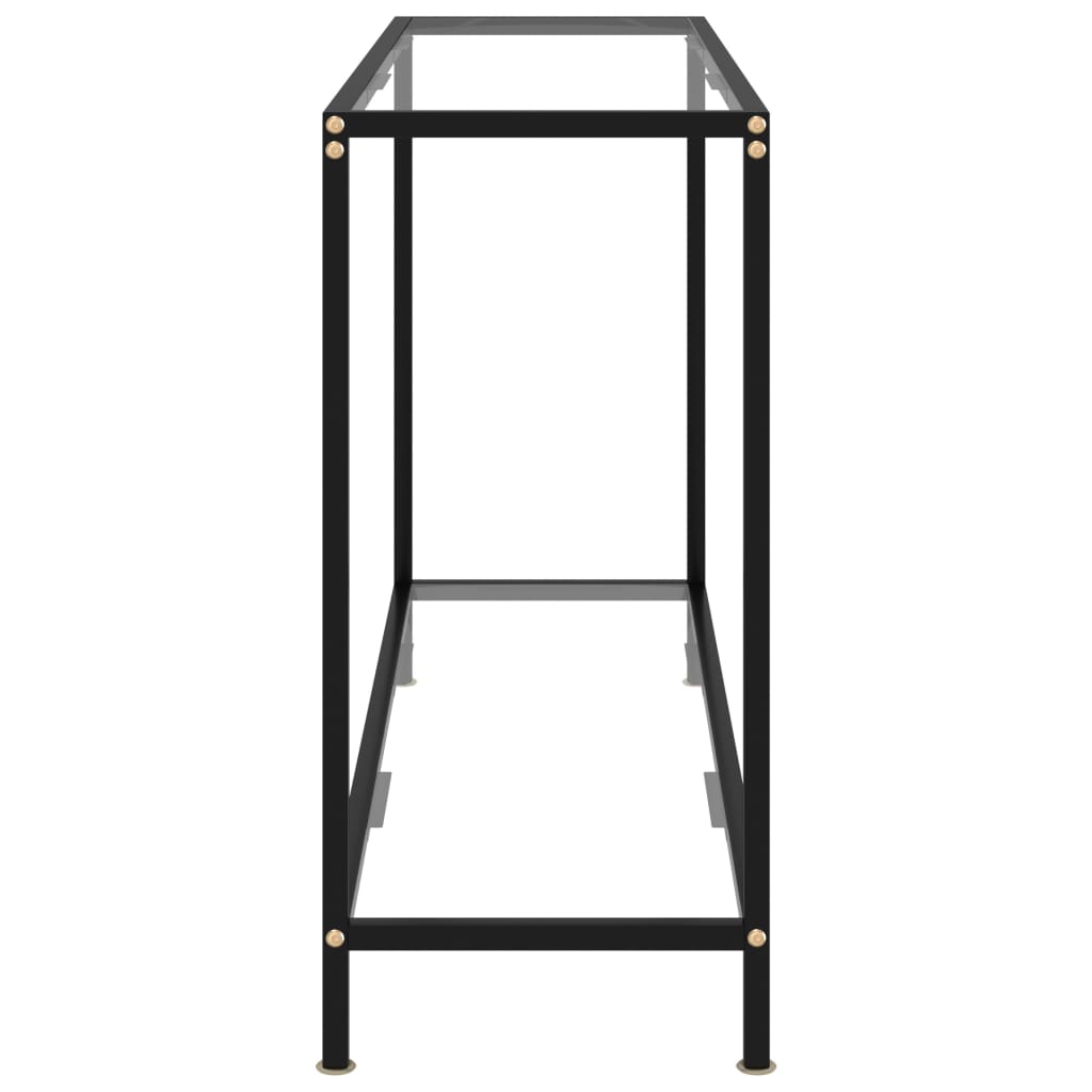 vidaXL Konzolni stol prozirni 120 x 35 x 75 cm od kaljenog stakla