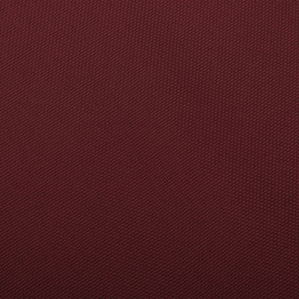 vidaXL Stolica za ljuljanje od tkanine crvena boja vina