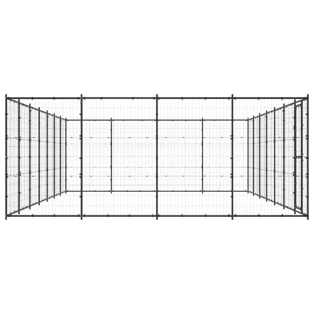 vidaXL Vanjski kavez za pse čelični 33,88 m²