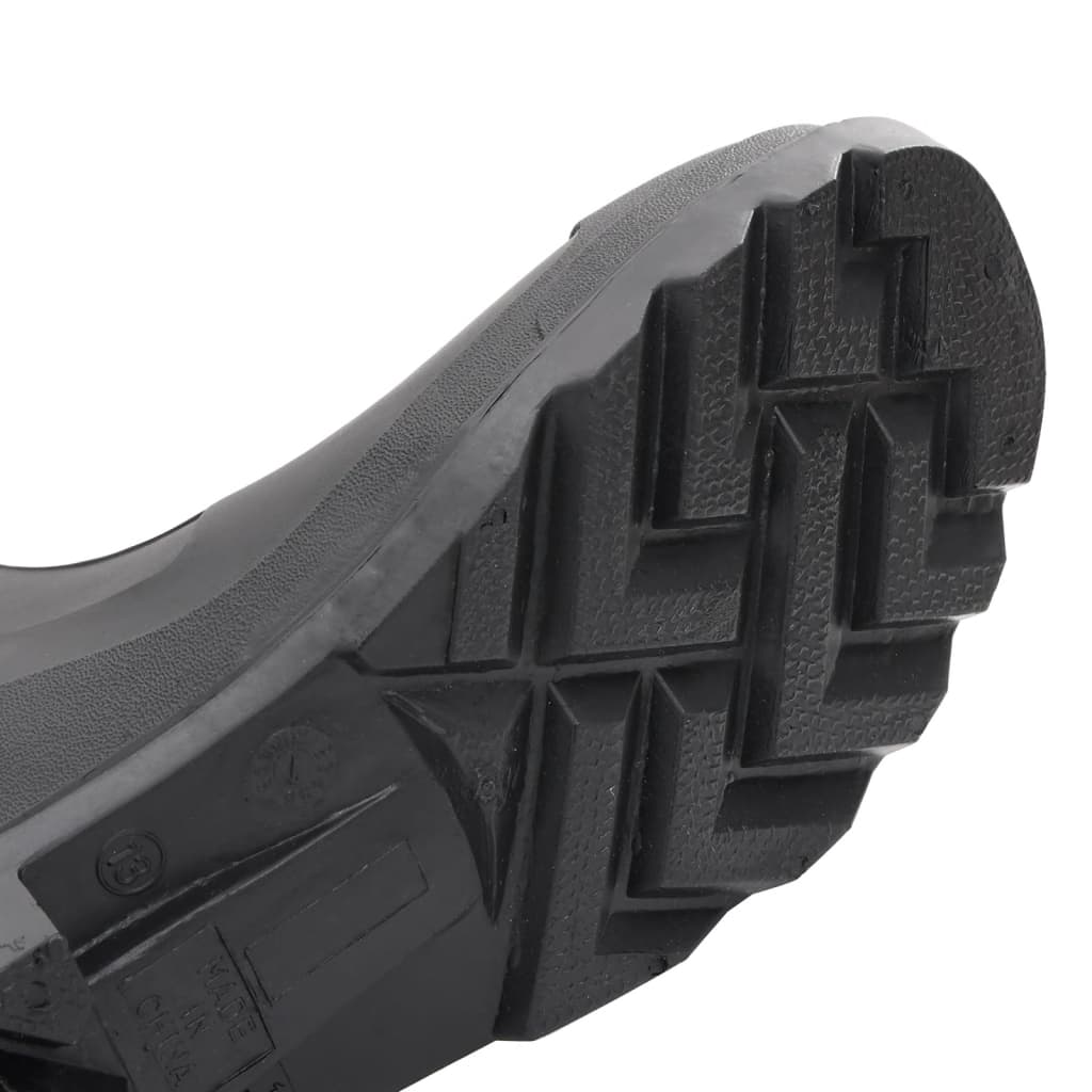 vidaXL Čizme za kišu s uklonjivim čarapama crne veličina 39 PVC