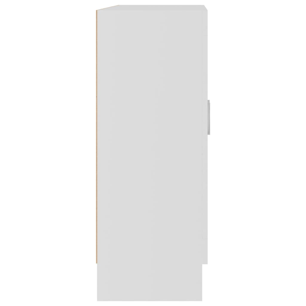 vidaXL Vitrina bijela 82,5 x 30,5 x 80 cm konstruirano drvo