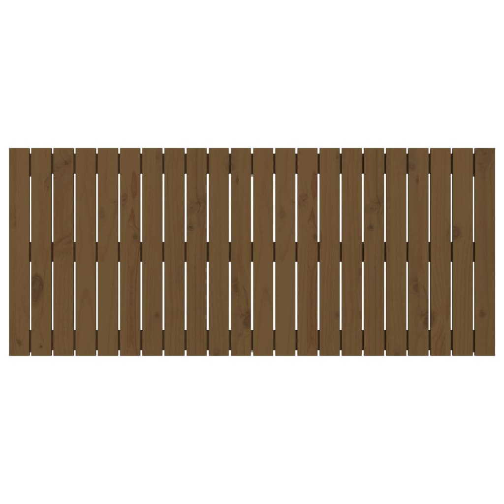 vidaXL Zidno uzglavlje boja meda 140x3x60 cm masivna borovina