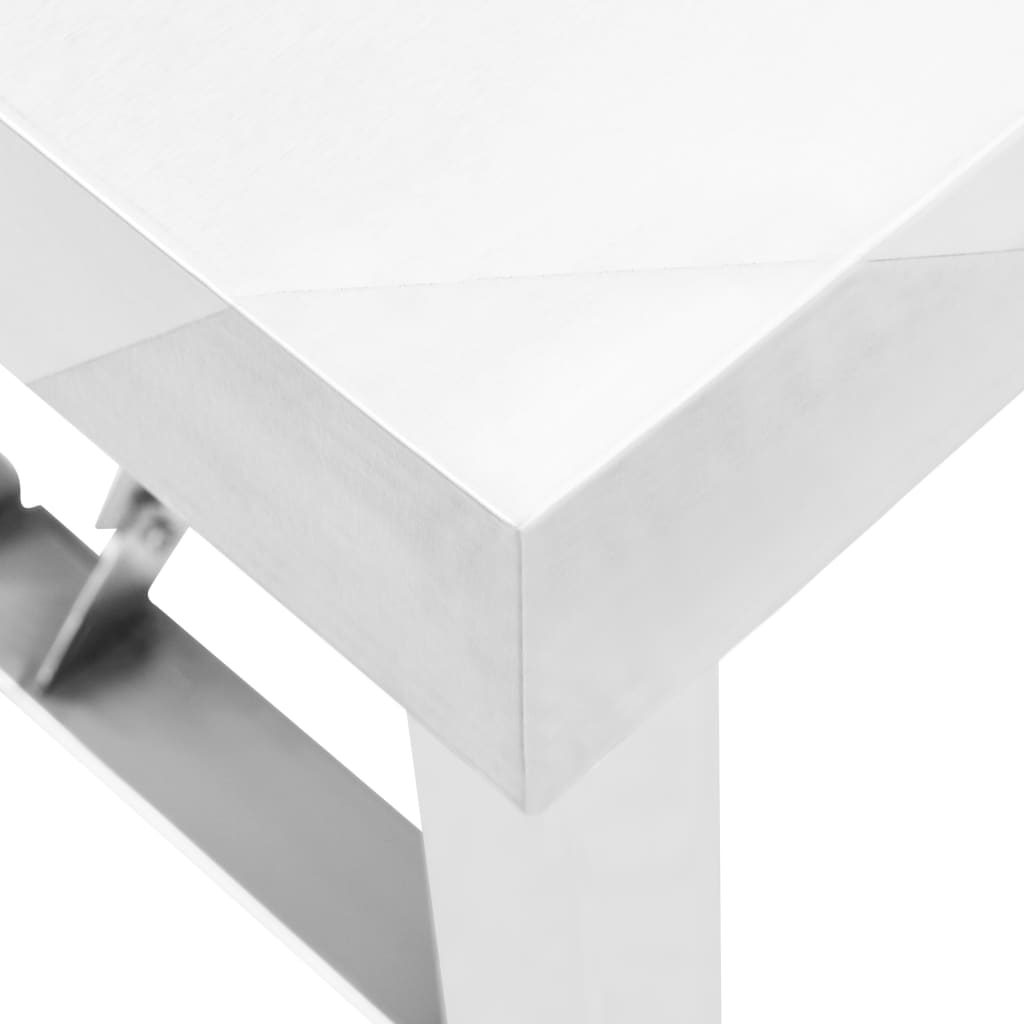 vidaXL Sklopivi kuhinjski radni stol 85 x 60 x 80 cm nehrđajući čelik