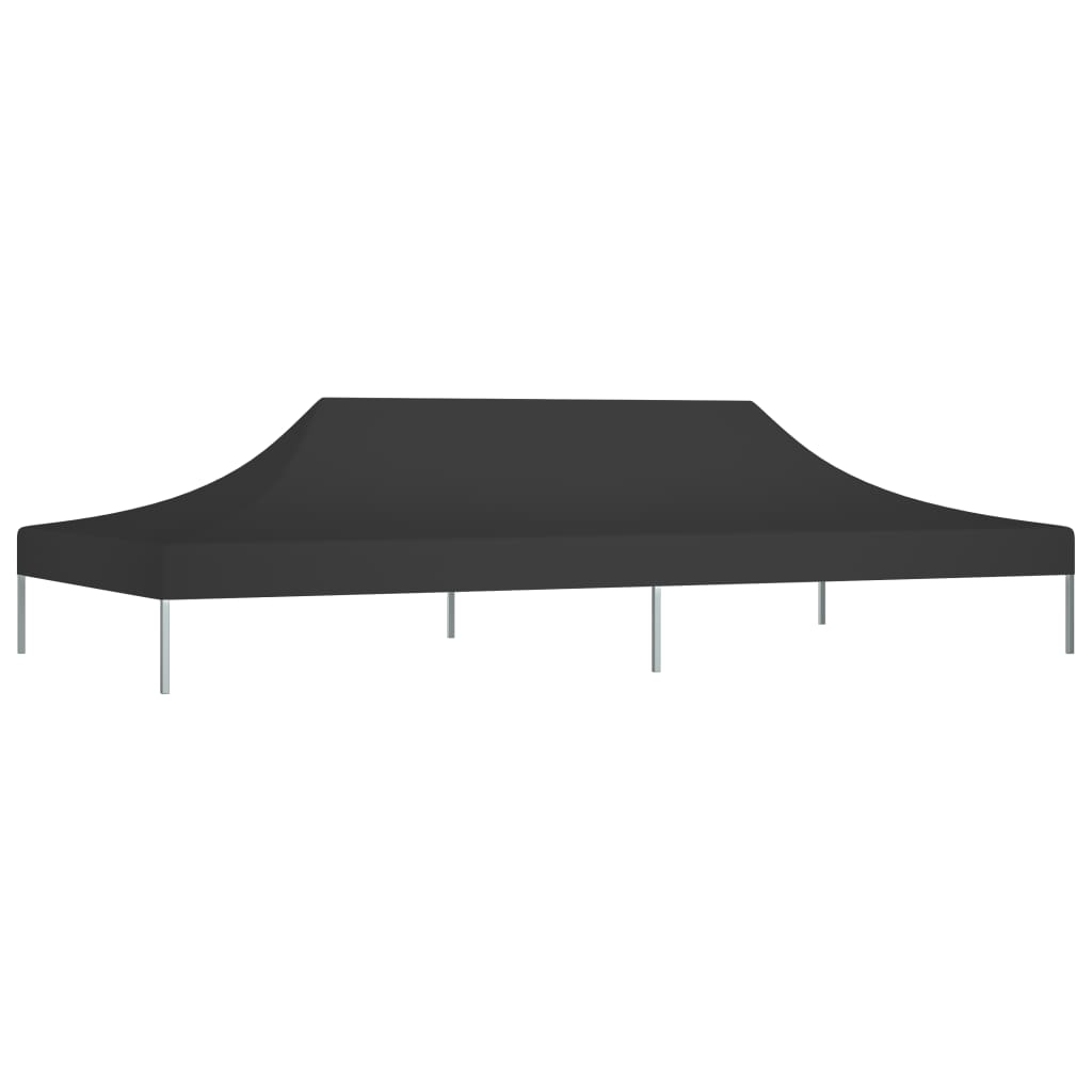 vidaXL Krov za šator za zabave 6 x 3 m crni 270 g/m²
