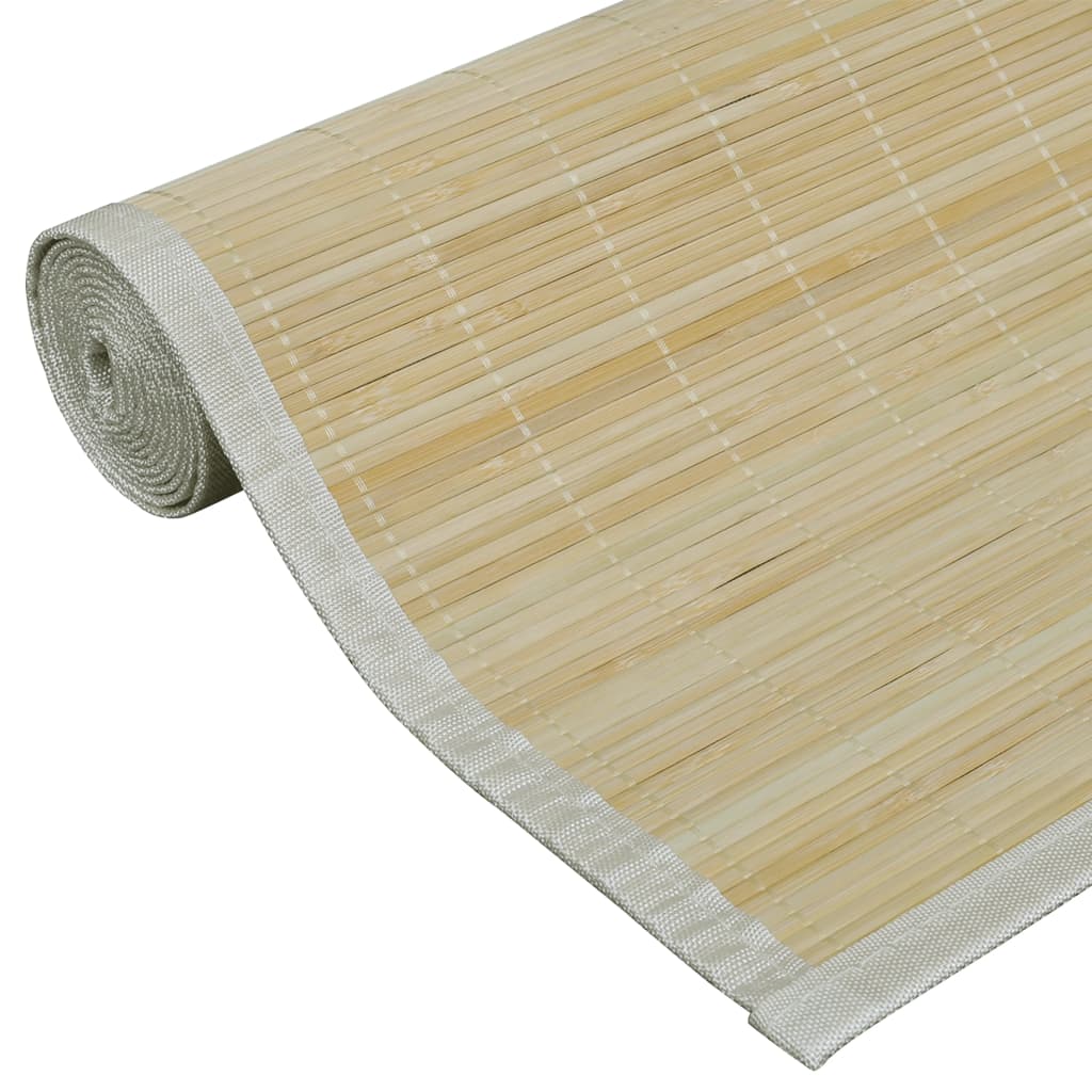 vidaXL Tepih od bambusa 100 x 160 cm prirodne boje