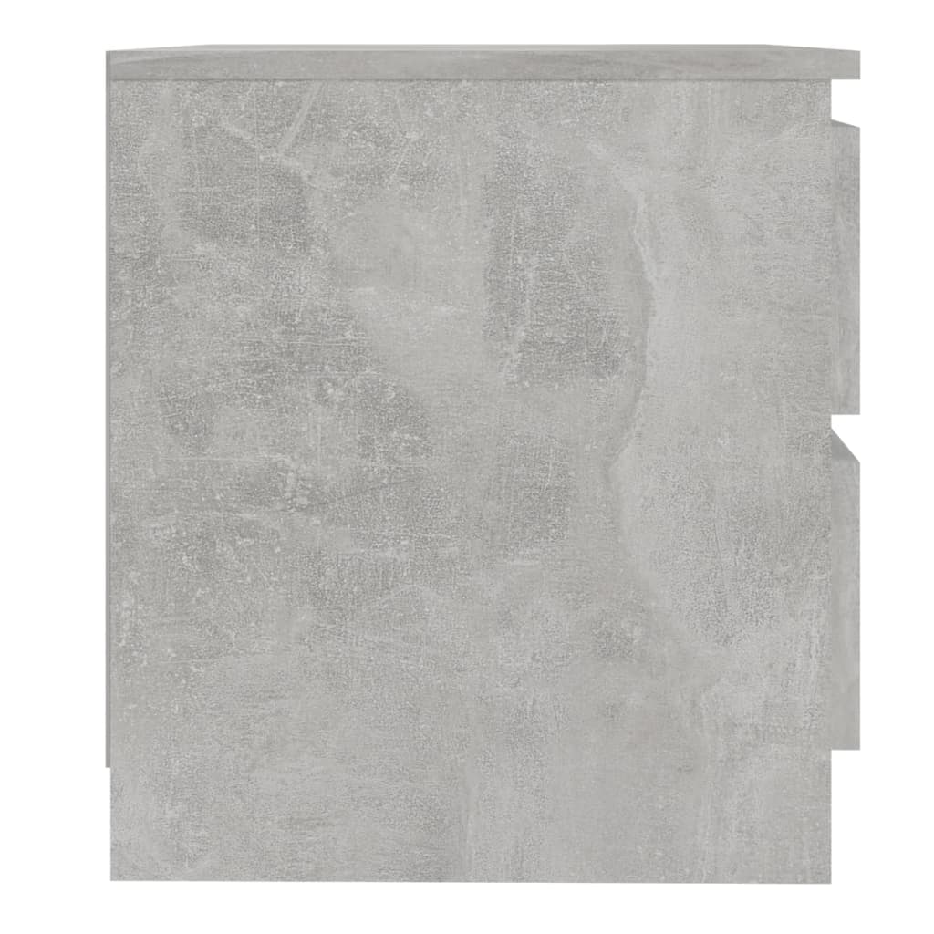 vidaXL Noćni ormarići 2 kom siva boja betona 50x39x43,5 cm od iverice